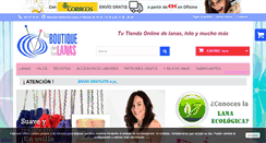Desktop Screenshot of laboutiquedelaslanas.com