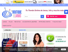 Tablet Screenshot of laboutiquedelaslanas.com